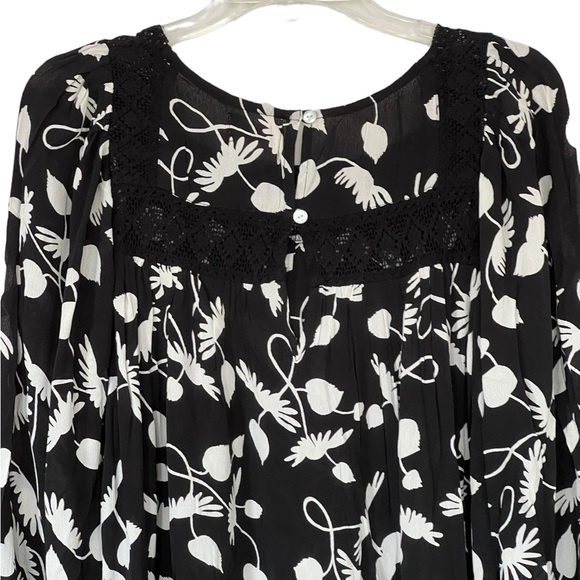 NEW Sonmer Spain Silvia Dress Black & White Print Midi - Picture 7 of 10